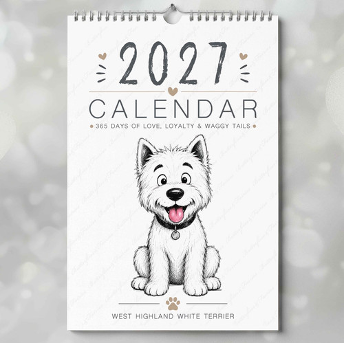 Calendario westie west - calendario, a4