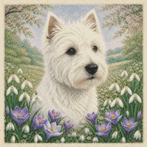 West highland white terrier - white,