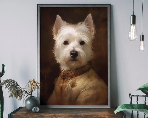 Ritratto cane west highland - di,